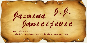 Jasmina Janičijević vizit kartica
